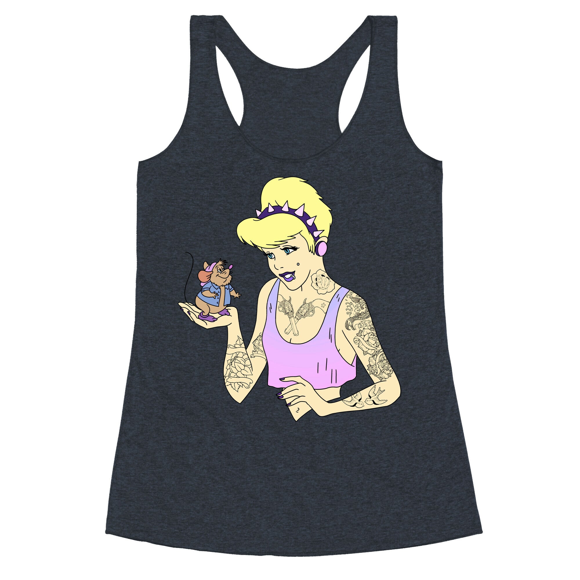 Pastel Goth Cinderella Racerback Tank